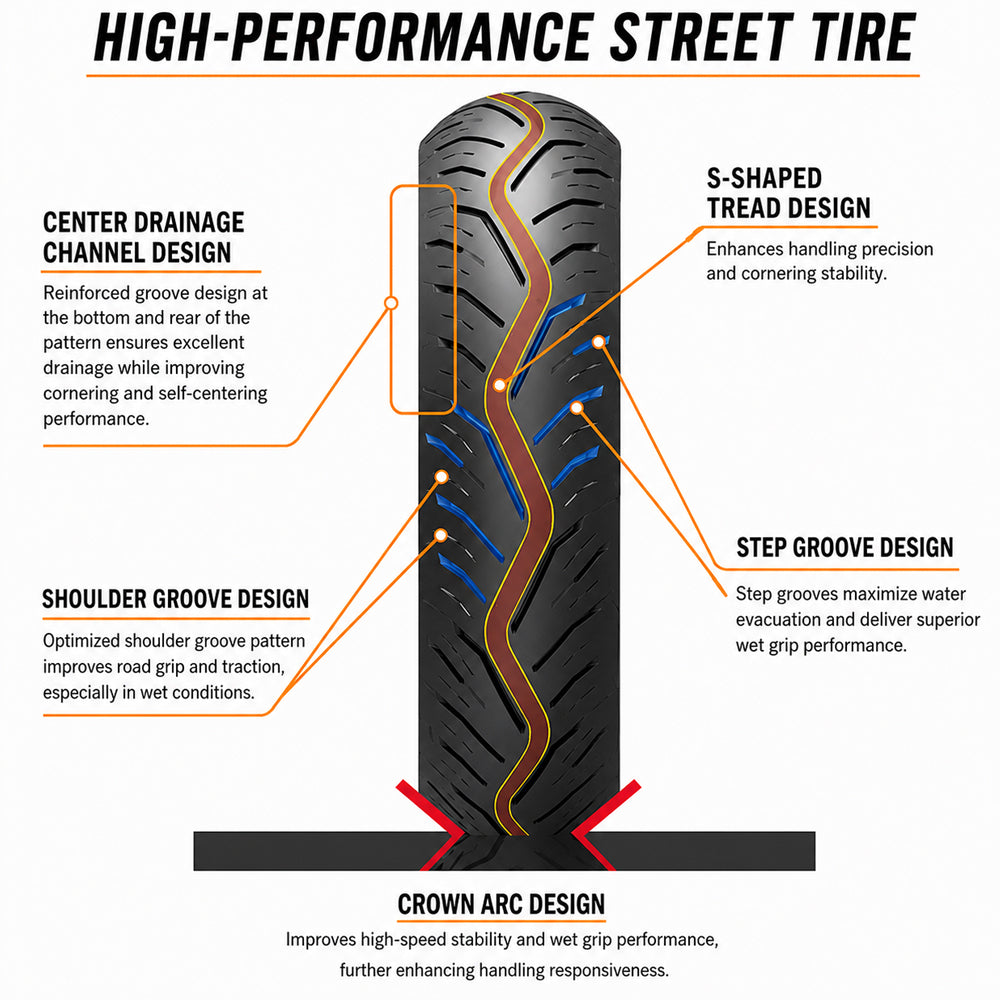 R6000 Street Road Tire Set