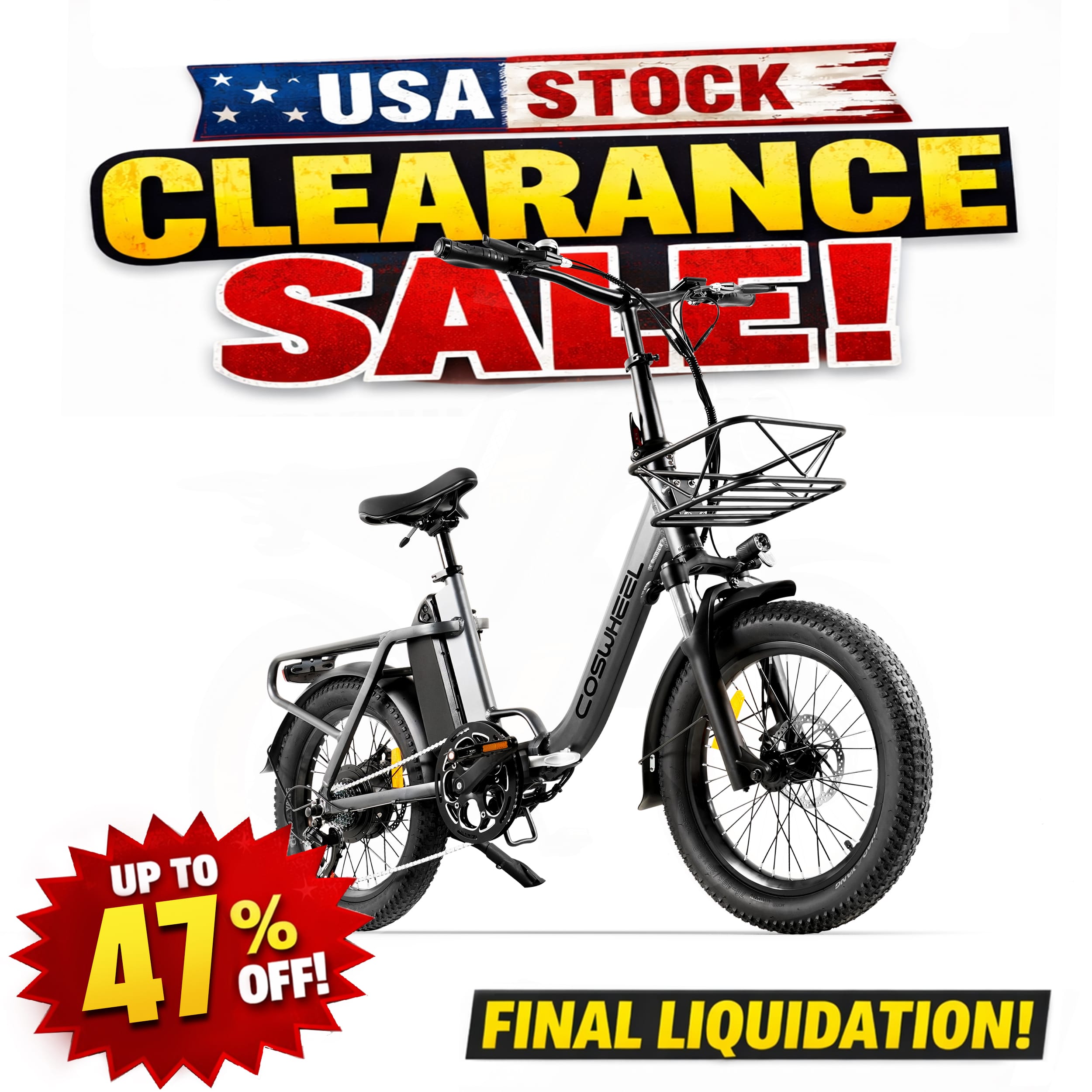 Y20L Step-Thru Electric Bike | US Warehouse Clearance – Limited Units