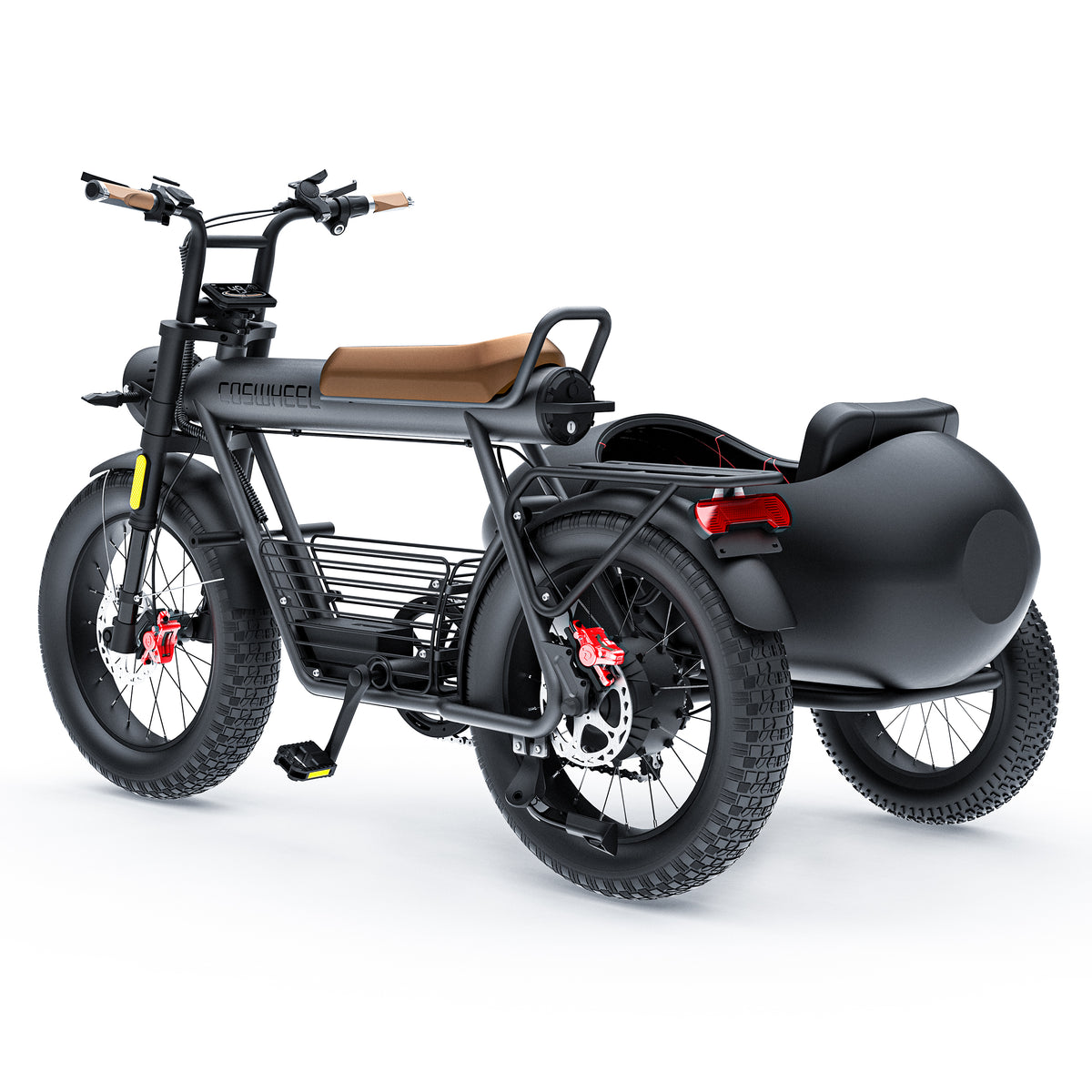 Decuse Sidecar For COSWHEEL CT20 Ebike | Ebike With Sidecar | 3 Wheel Ebike
