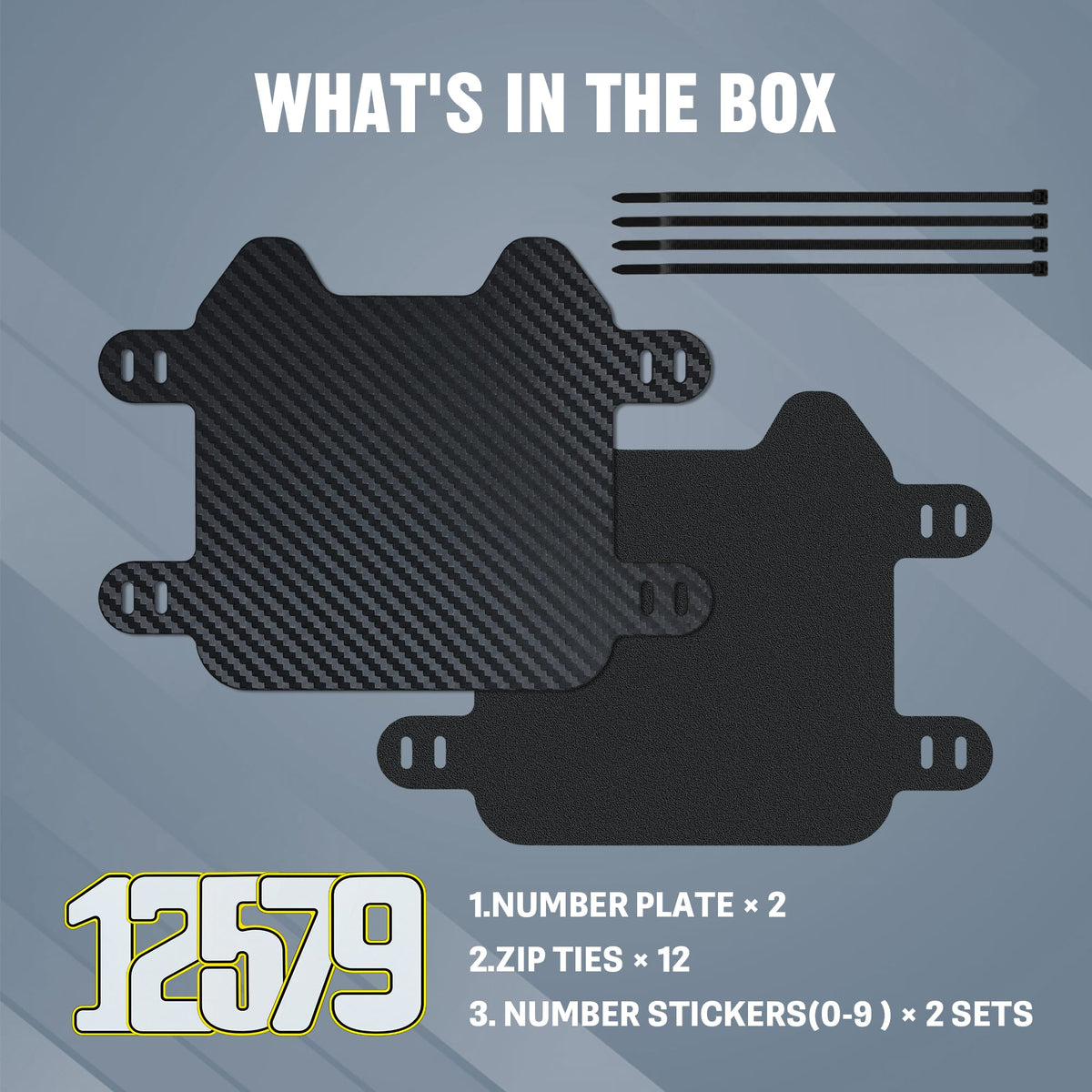 Number Plate for R19 R6000 Ebike